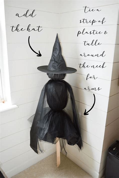 Free standing witch with illuminated effects